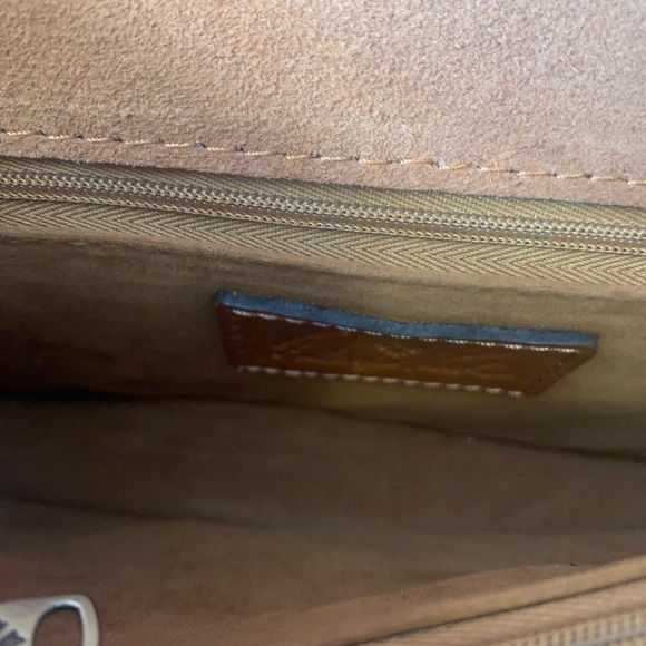 Patricia Nash Teal Blue Floral Leather Top-Handle  Crossbody  NWT - Picture 12 of 12